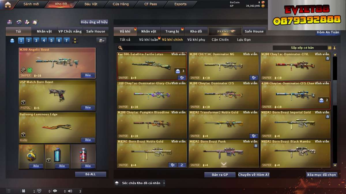 shop acc cf uy tin gia re
